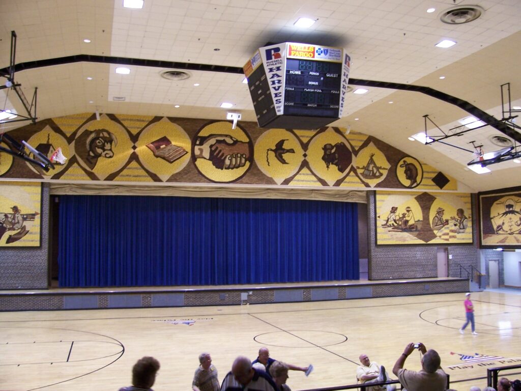Auditorium mosaics (center)